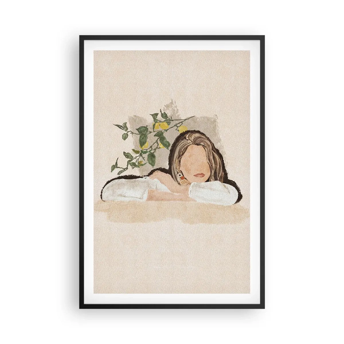 Plakat i sort ramme - Sydstaternes skønhed - 61x91 cm