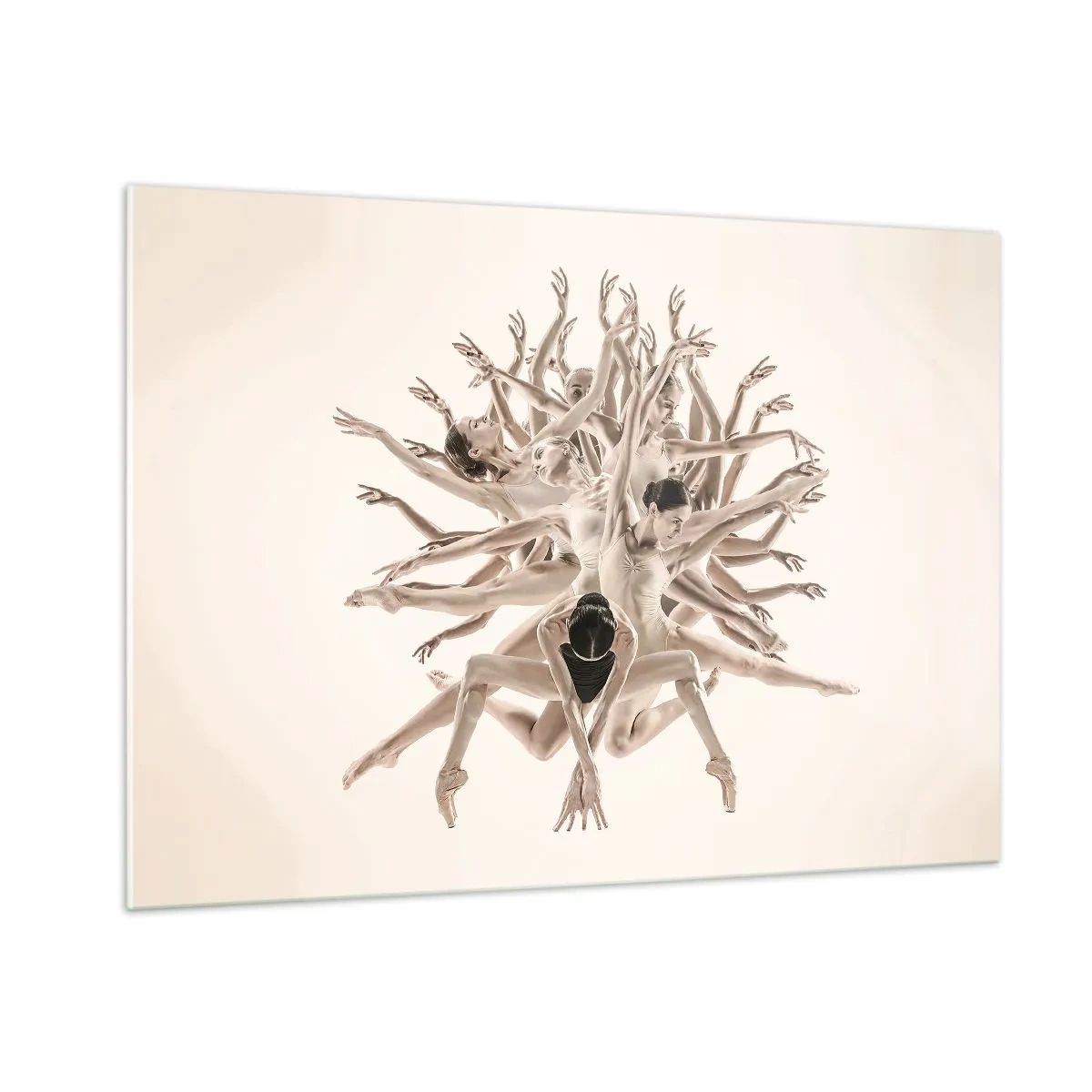 Billede på glas - Blomstrende i dans - 100x70 cm