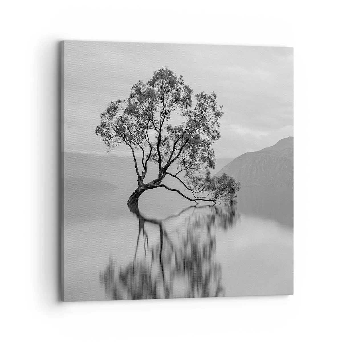 Lærredstryk - Billede på lærred - Der findes et land - 70x70 cm