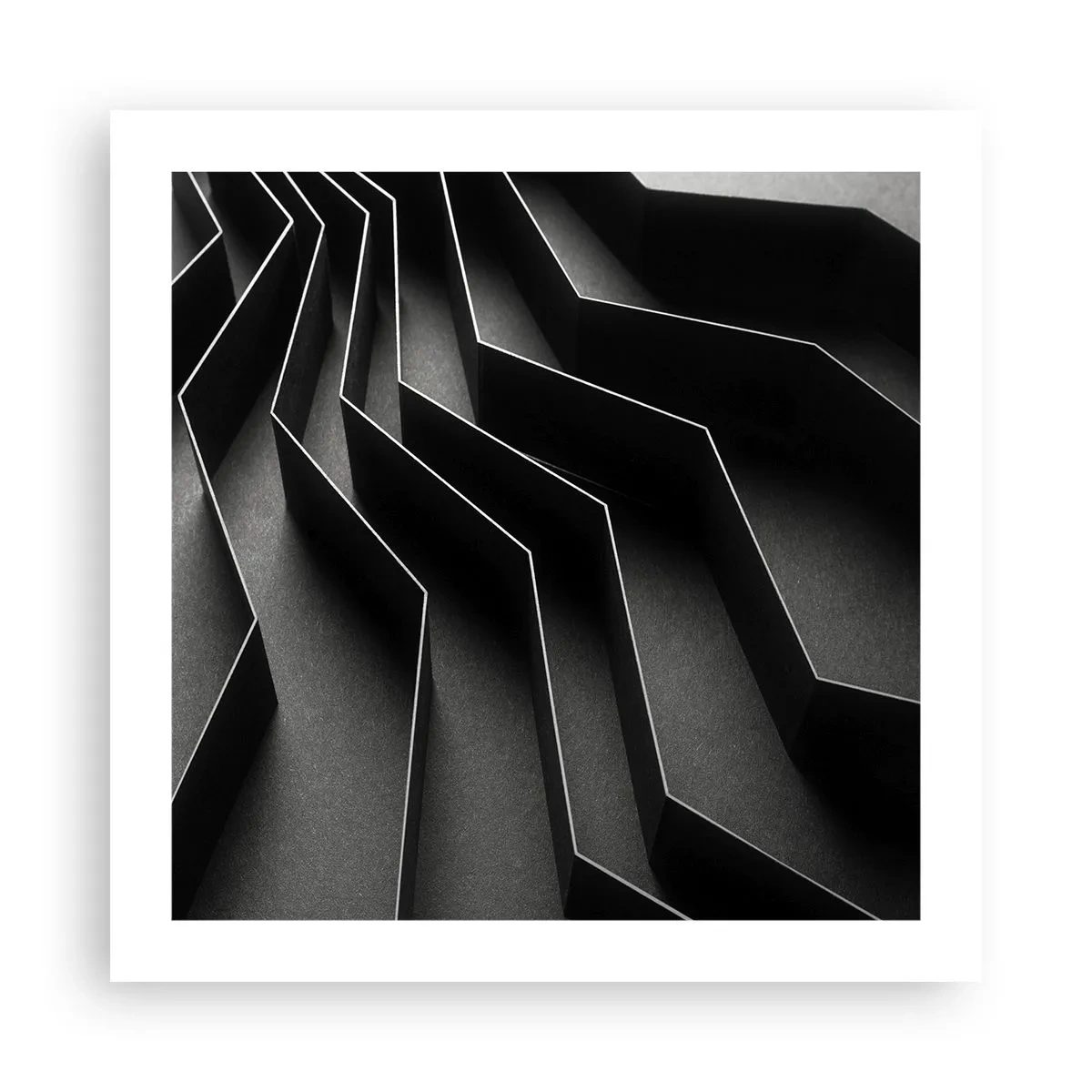 Plakat - Rumlig orden - 50x50 cm