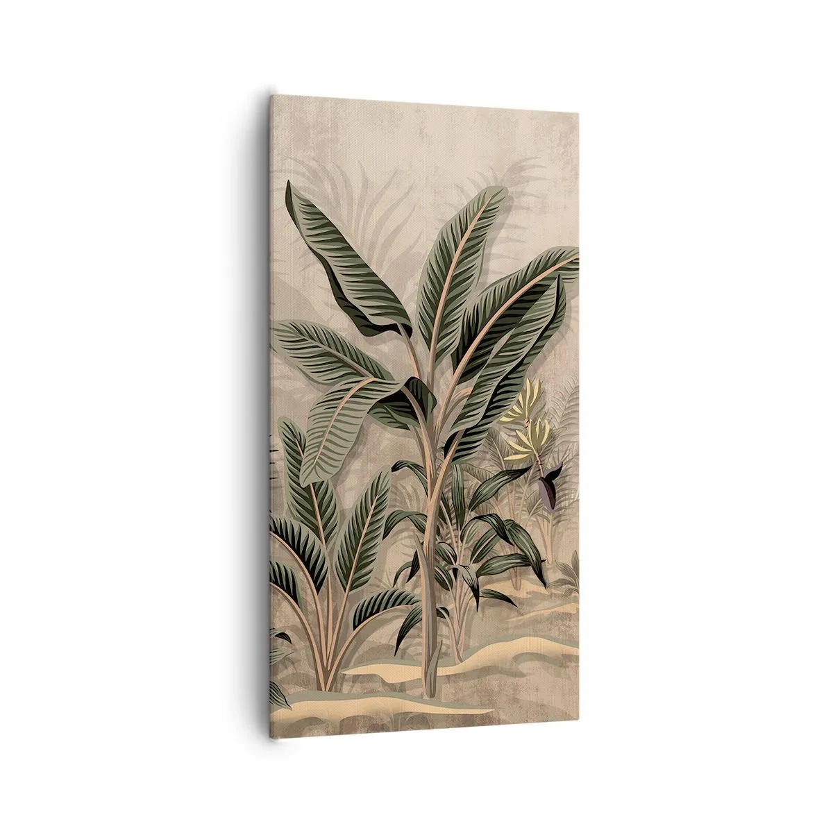 Lærredstryk - Billede på lærred - Gravering i kolonistil - 65x120 cm