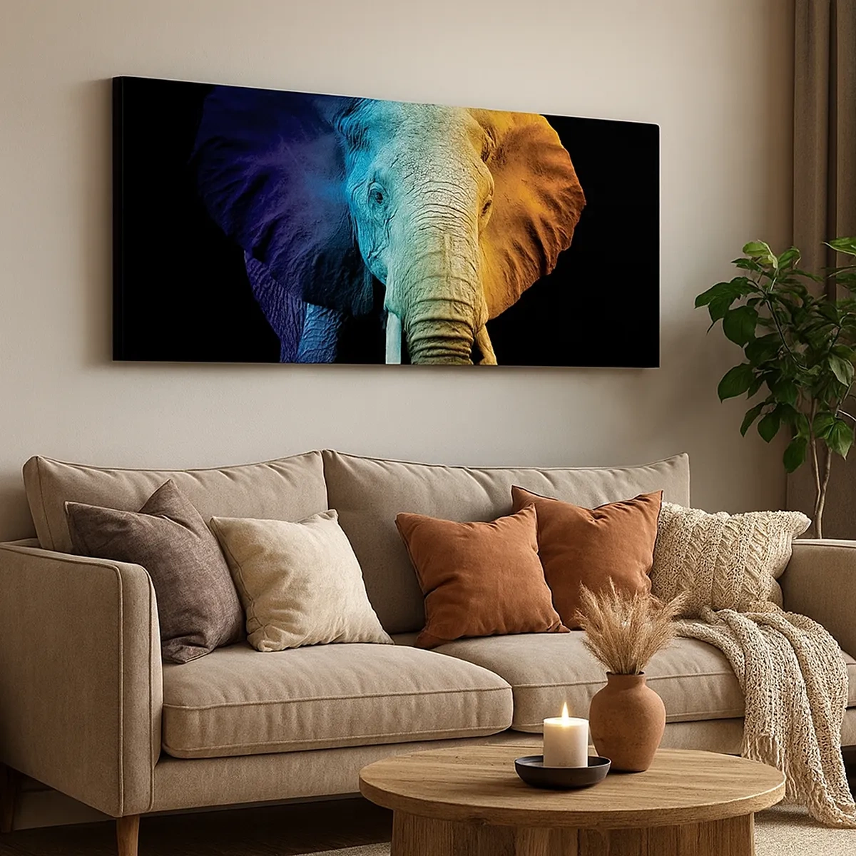 Lærredstryk - Billede på lærred - Excentrisk, ikke underlig - 30x30 cm