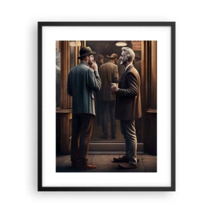 Plakat i sort ramme - Et godt øjeblik på dagen - 40x50 cm