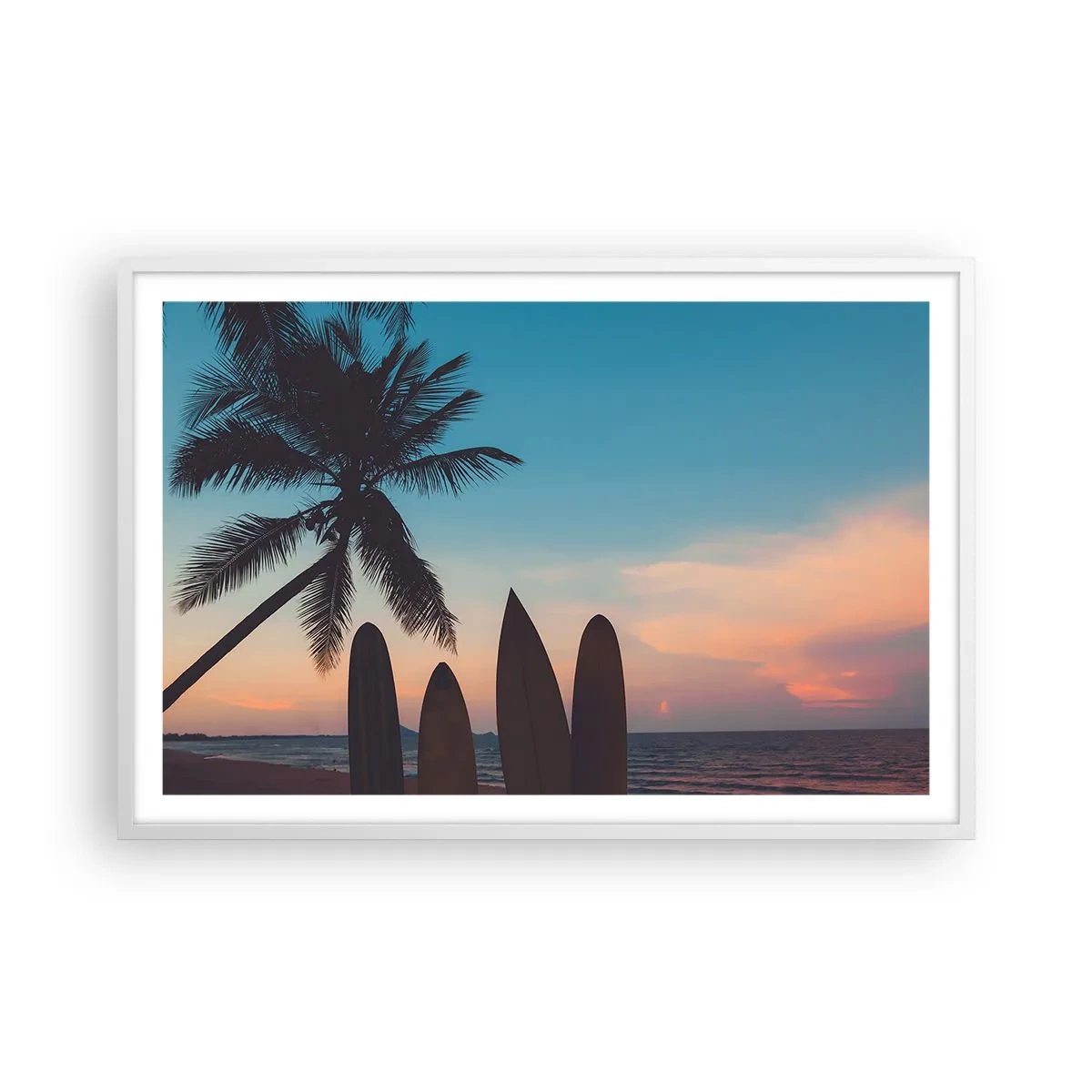 Plakat i hvid ramme - I morgen bliver også sjovt - 91x61 cm