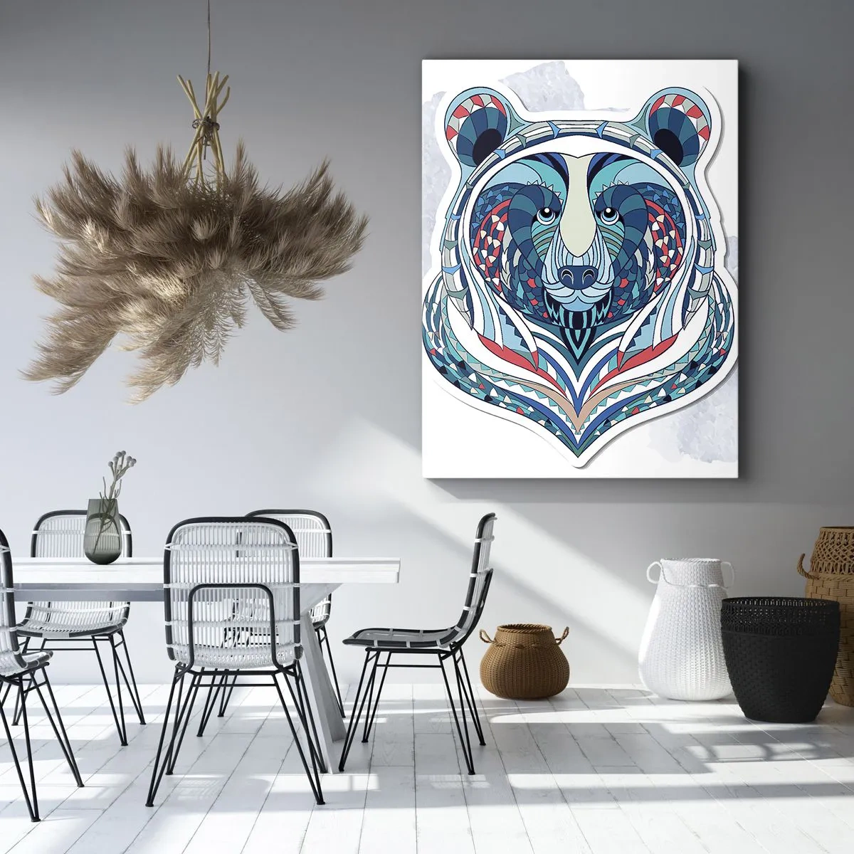 Lærredstryk - Billede på lærred - Eviva Grønland! - 50x70 cm