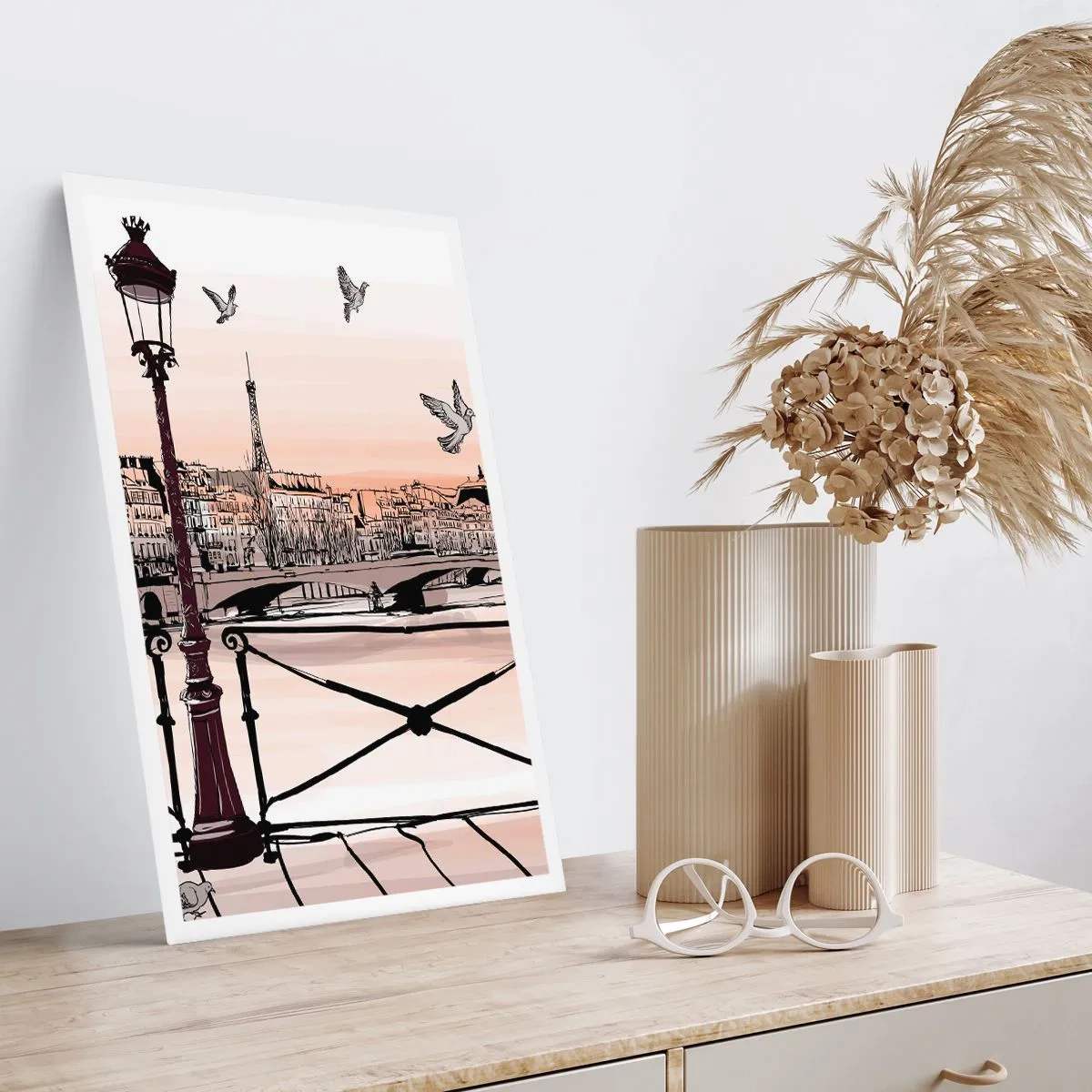 Plakat - Over Paris' hustage - 40x50 cm