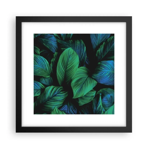 Plakat i sort ramme - I den grønne flok - 30x30 cm