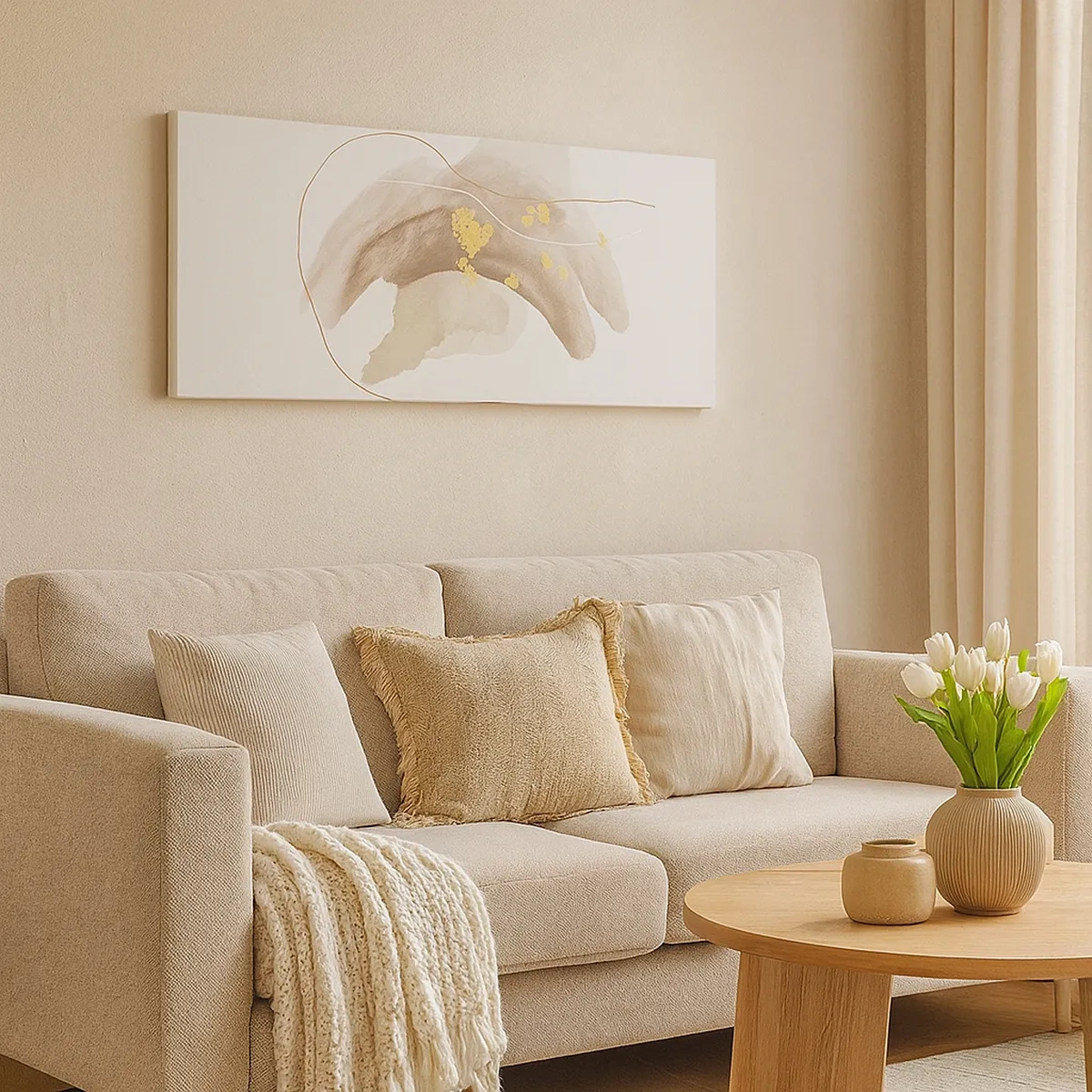 Lærredstryk - Billede på lærred - Mødt i rummet - 30x30 cm