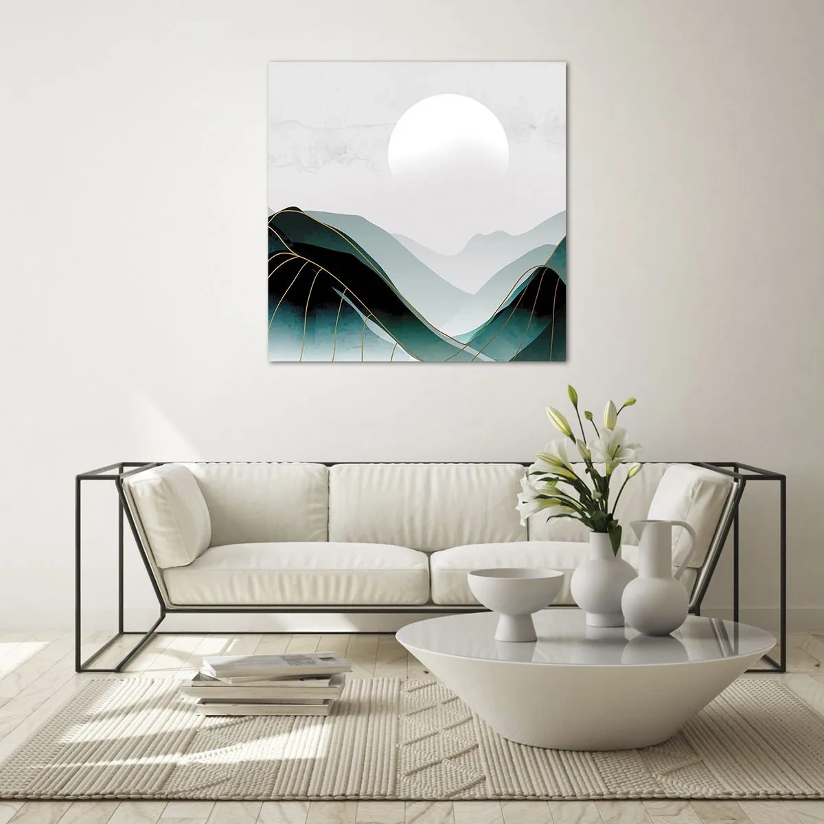 Billede på glas - I fuld majestæt - 40x40 cm