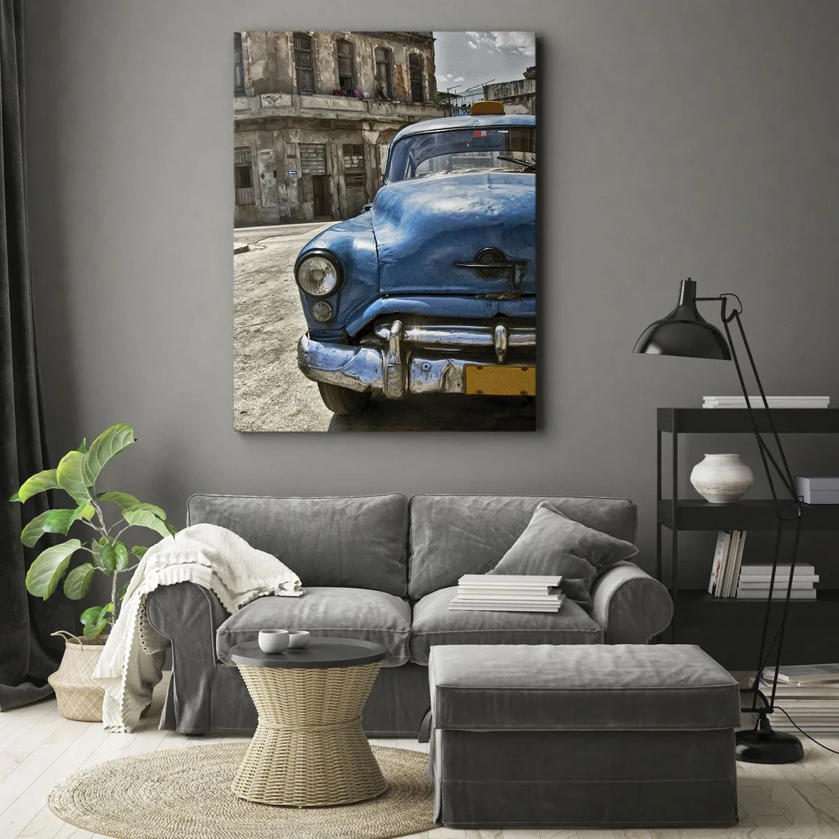 Lærredstryk - Billede på lærred - Det gamle er smukt - 50x70 cm