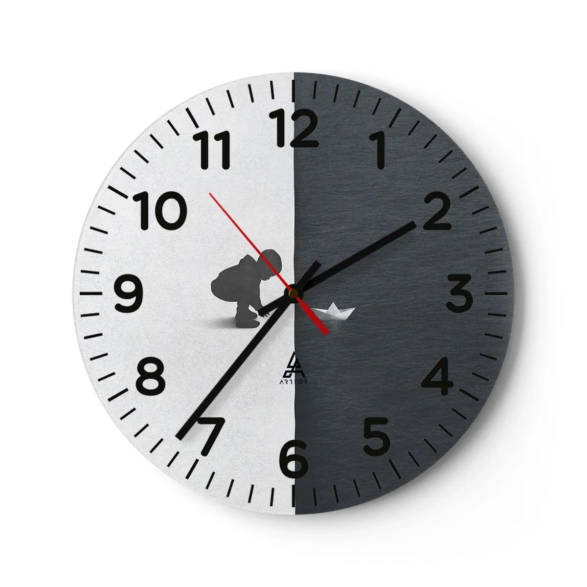 Vægur, Uret - Stor ekspedition - 30x30 cm