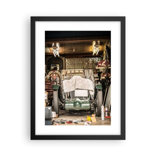Plakat i sort ramme - Tilbage til fortiden - 30x40 cm