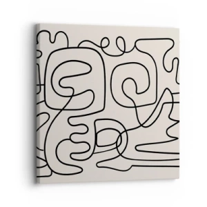 Lærredstryk - Billede på lærred - På sporet - 30x30 cm