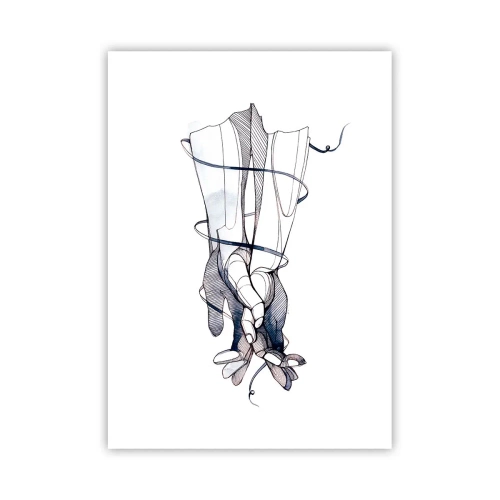 Plakat - En undersøgelse af berøring - 50x70 cm