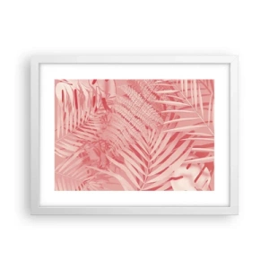 Plakat i hvid ramme - Lyserødt koncept - 40x30 cm