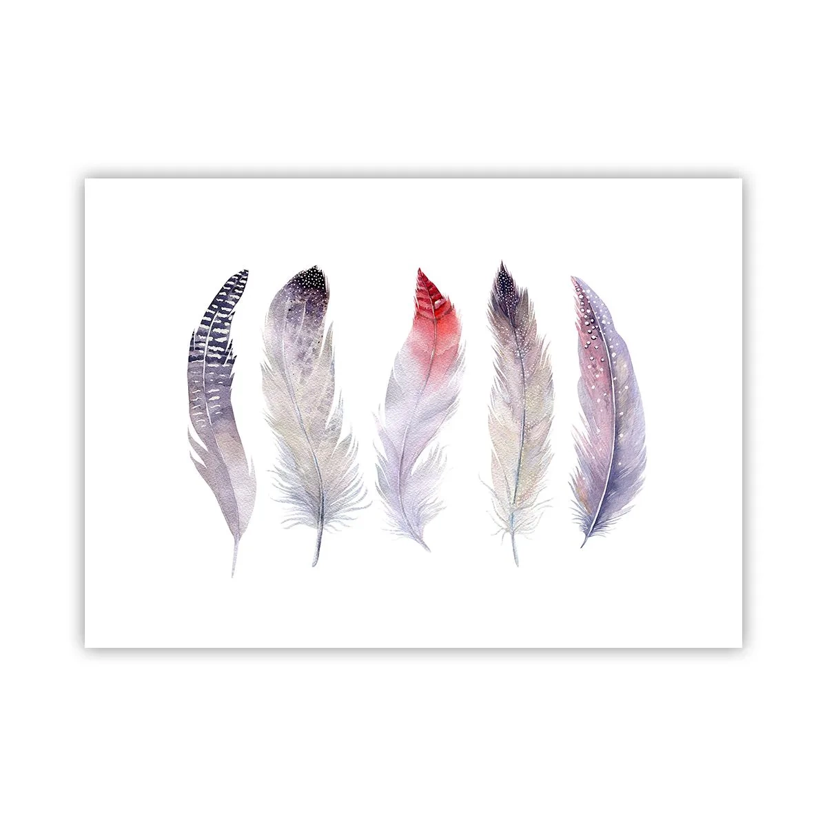 Plakat - Delikat som en flerfarvet tåge - 70x50 cm