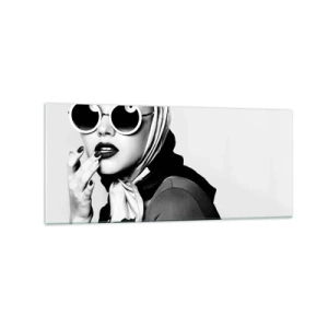 Billede på glas - Hilsner fra 1960'erne. - 120x50 cm