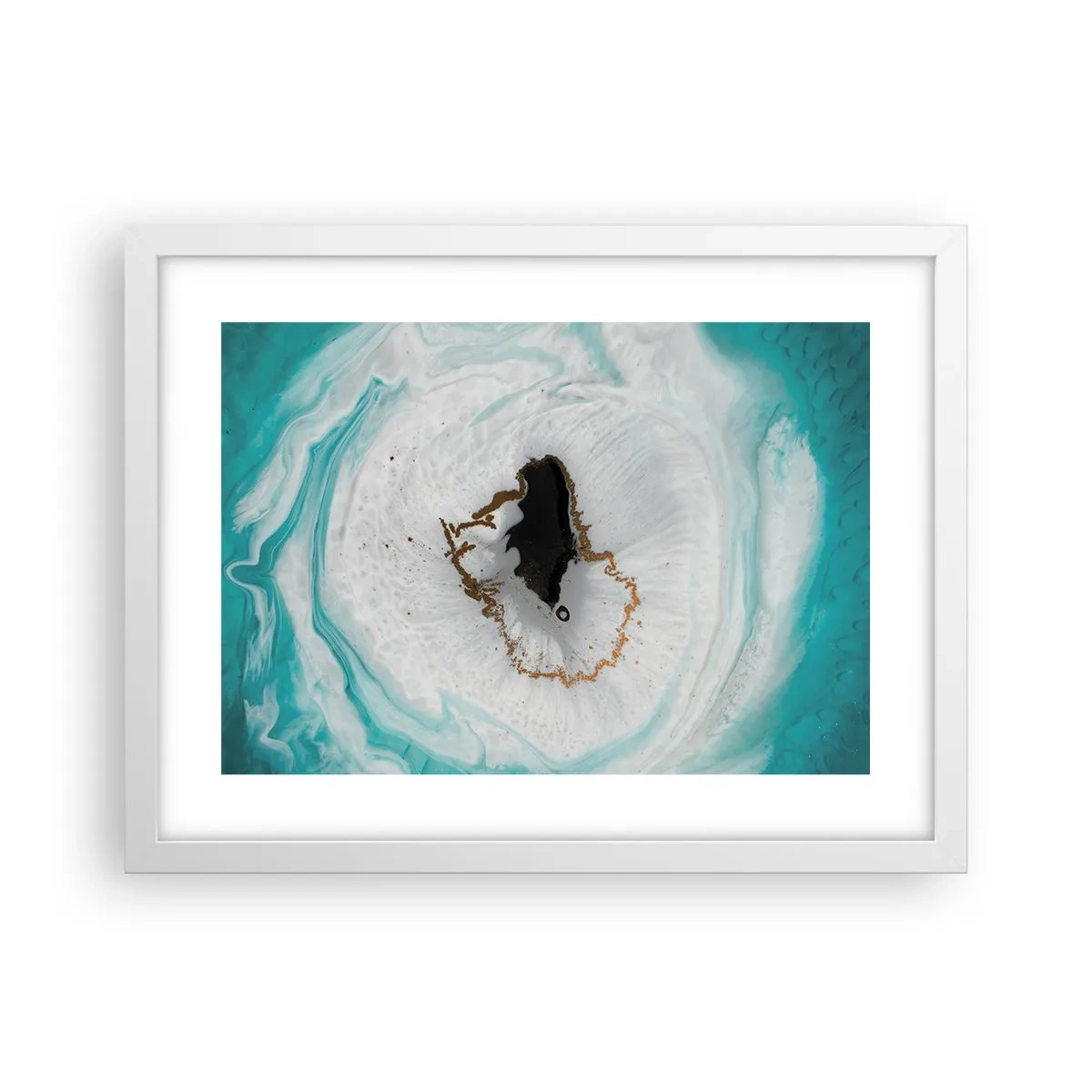 Plakat i hvid ramme - Kom indenfor - 40x30 cm