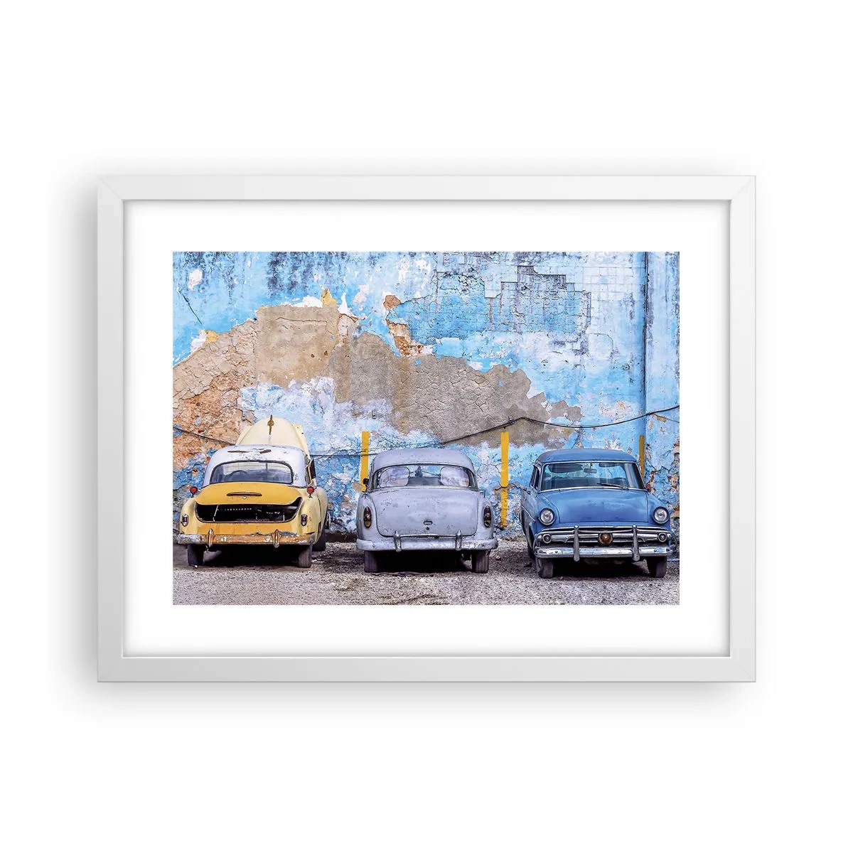 Plakat i hvid ramme - Møde for veteraner - 40x30 cm