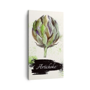 Lærredstryk - Billede på lærred - Eviva grøntsager! - 45x80 cm