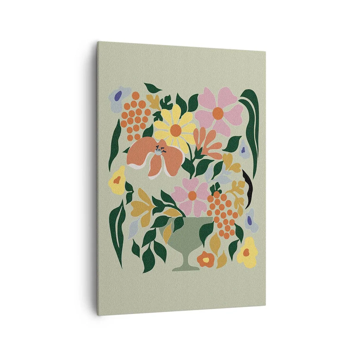 Lærredstryk - Billede på lærred - En buket fuld af liv - 70x100 cm