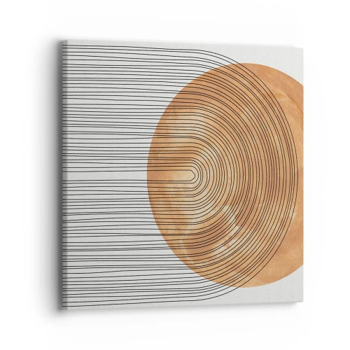 Lærredstryk - Billede på lærred - En solrig komposition - 40x40 cm