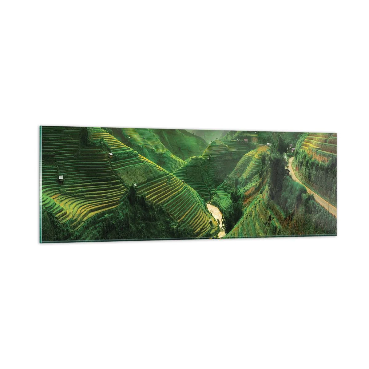 Billede på glas - Vietnamesisk dal - 90x30 cm