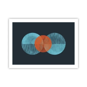 Plakat - Symmetrisk sammensætning - 70x50 cm