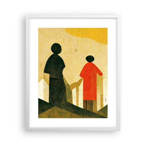 Plakat i hvid ramme - Stadig langt væk - 40x50 cm