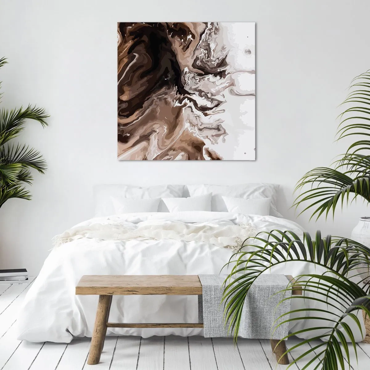 Lærredstryk - Billede på lærred - Farvekontrast - 40x40 cm