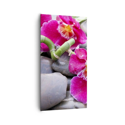 Lærredstryk - Billede på lærred - Kulde og varme - 65x120 cm