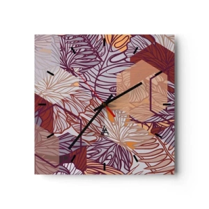 Vægur, Uret - Umuligt forhold mellem geometri og natur - 40x40 cm