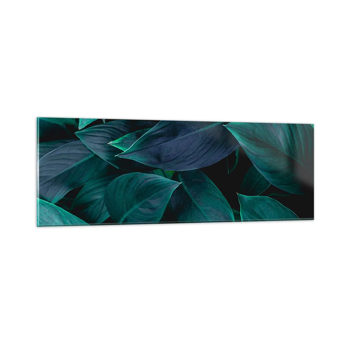 Billede på glas - Grønt i sig selv - 90x30 cm