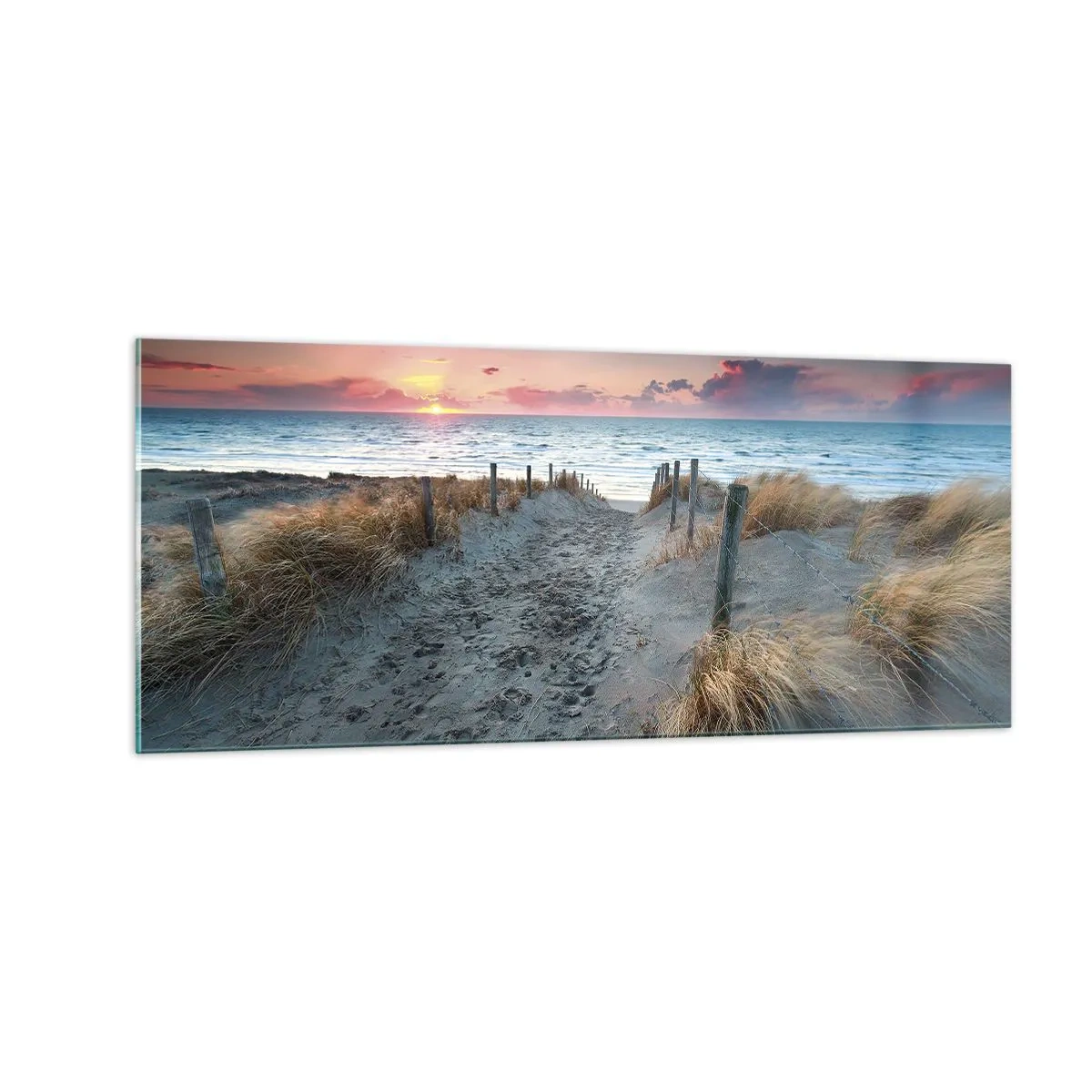 Billede på glas - Du har udgydt en regnbue af strålende pragt.... - 100x40 cm