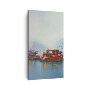 Lærredstryk - Billede på lærred - Ved verdens ende - 45x80 cm