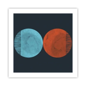 Plakat - Kun geometri? - 50x50 cm