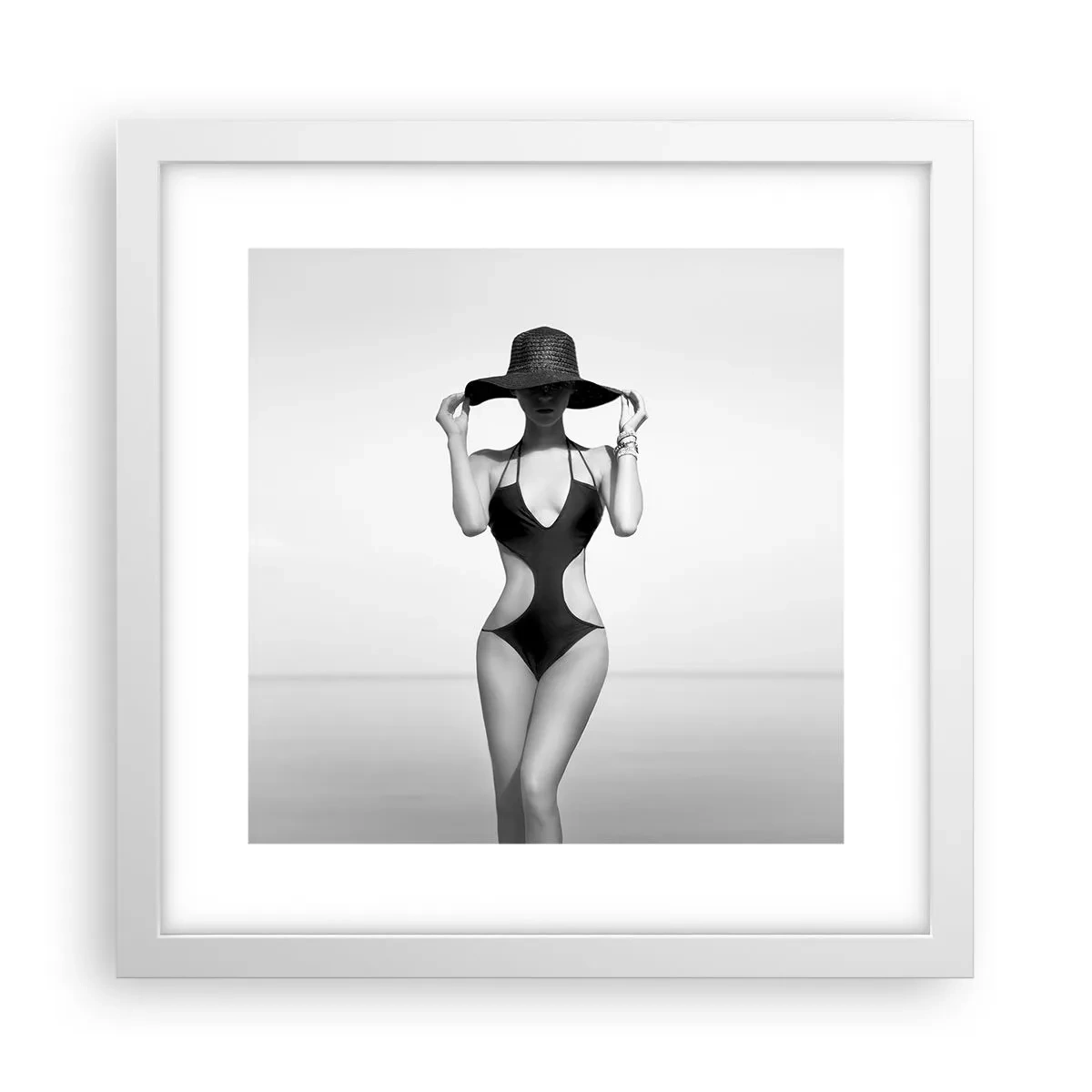 Plakat i hvid ramme - Mit navn er Elegance - 30x30 cm