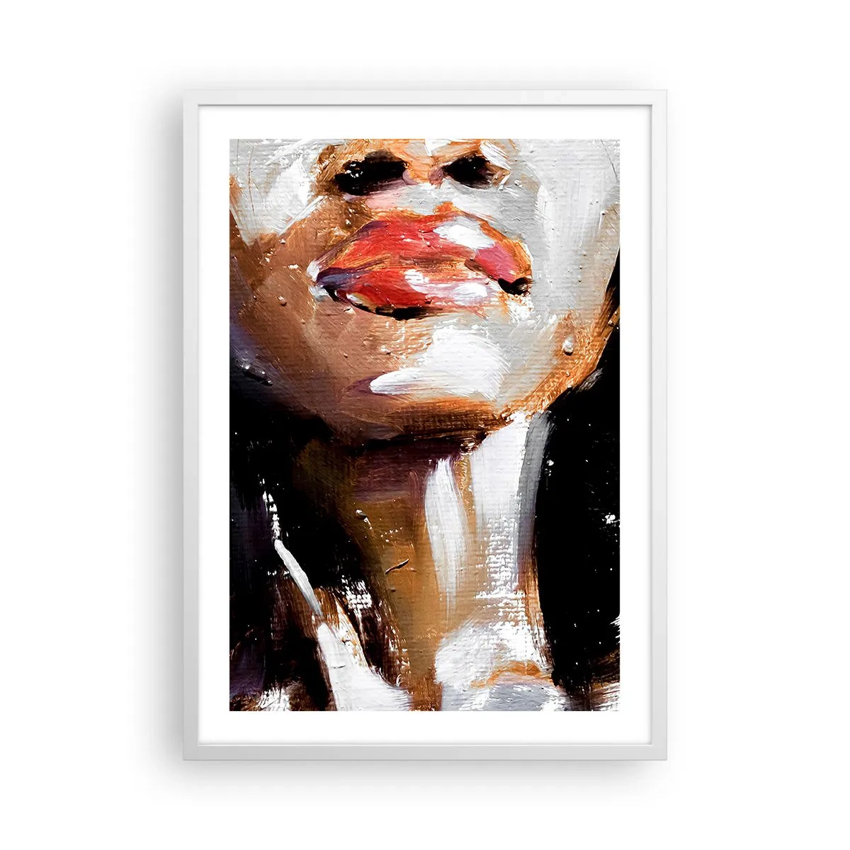 Plakat i hvid ramme - Stolthed uden fordomme - 50x70 cm