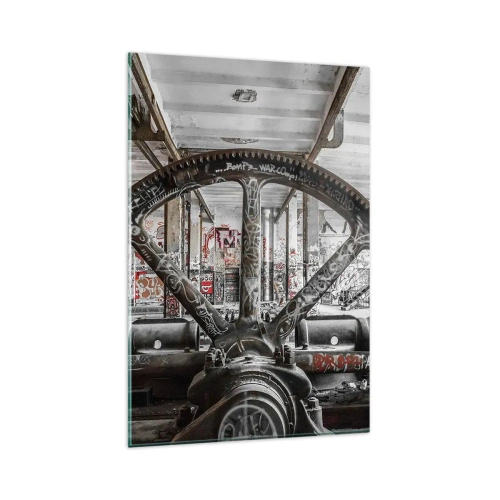 Billede på glas - Fabrikkens hemmelige liv - 80x120 cm