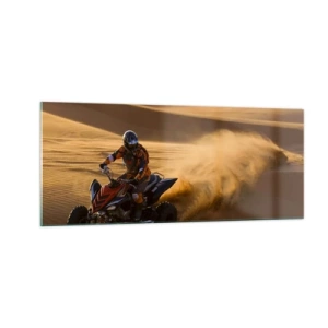 Billede på glas - På bølger af sand - 100x40 cm