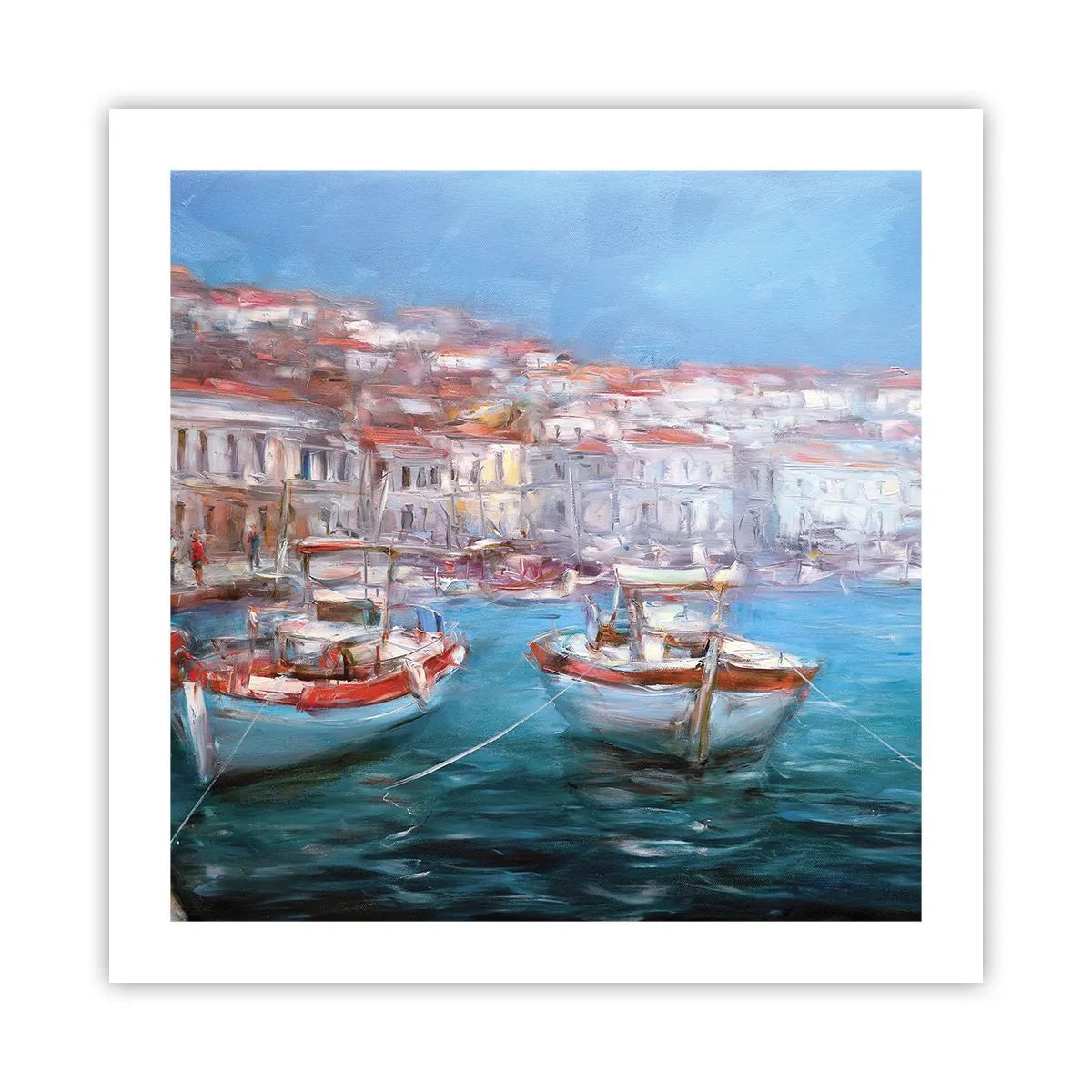 Plakat - Italiensk bugt - 50x50 cm