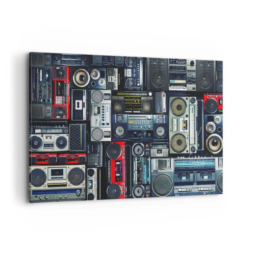 Lærredstryk - Billede på lærred - Nostalgi for 1980'erne. - 120x80 cm