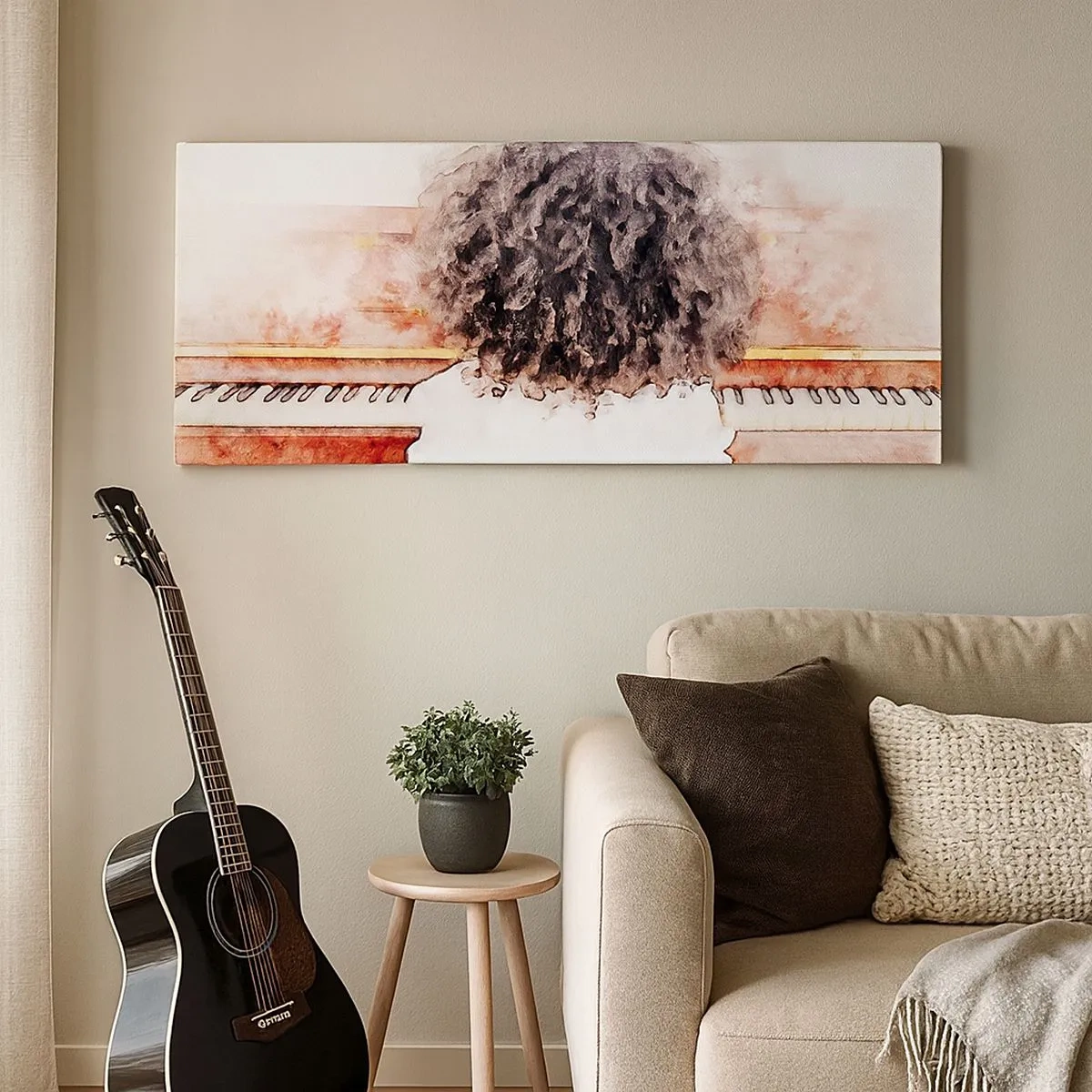 Lærredstryk - Billede på lærred - i et ny verden - 100x40 cm