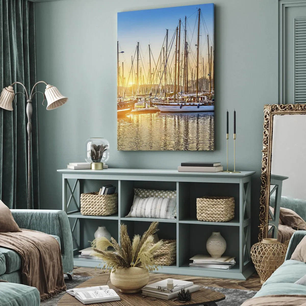 Lærredstryk - Billede på lærred - Vinden skal også sove - 55x100 cm