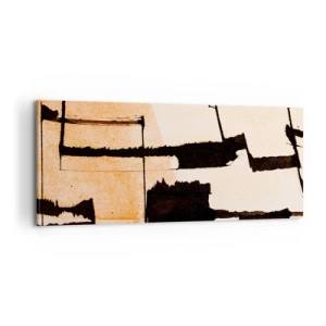 Lærredstryk - Billede på lærred - Og alligevel orden - 100x40 cm