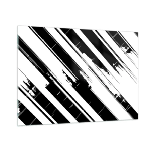 Billede på glas - Intens og dynamisk komposition - 100x70 cm