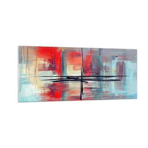 Billede på glas - Landskab i en ukendt dimension - 100x40 cm