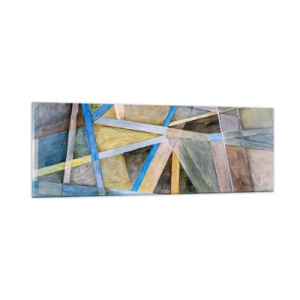 Billede på glas - Lige eller skråt? - 90x30 cm