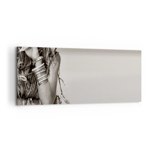 Lærredstryk - Billede på lærred - Som en pige - 100x40 cm