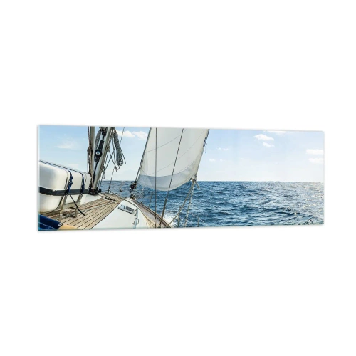 Billede på glas - Ahoj , eventyr - 160x50 cm